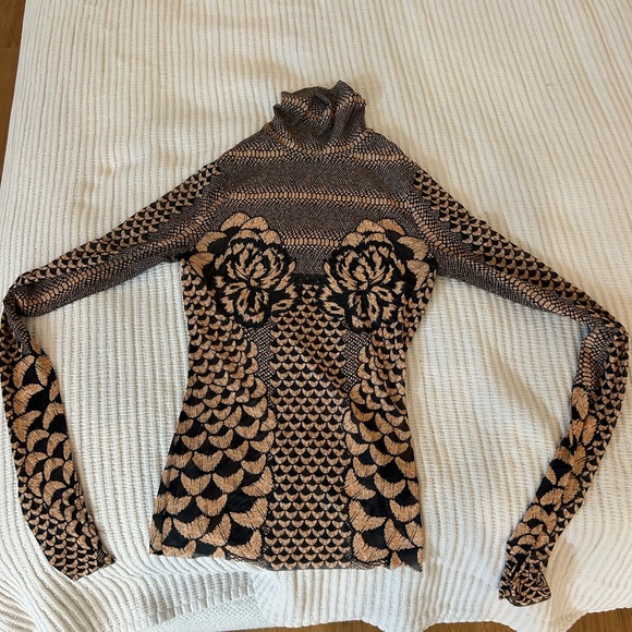 AFRM Zadie mesh top XS EUC - Picture 5 of 6